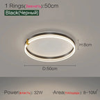Nordic LED Ceiling Lamp 2023 - Modern Minimalist Bedroom Lighting