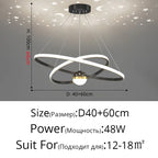 LED Gypsophila Chandelier for Modern Living Room Decor - Crown Ceiling Pendant Light