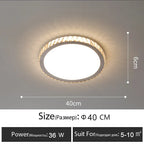 Crystal LED Ceiling Lamp: Luxury Golden Glossy Lighting Fixture for Living Room