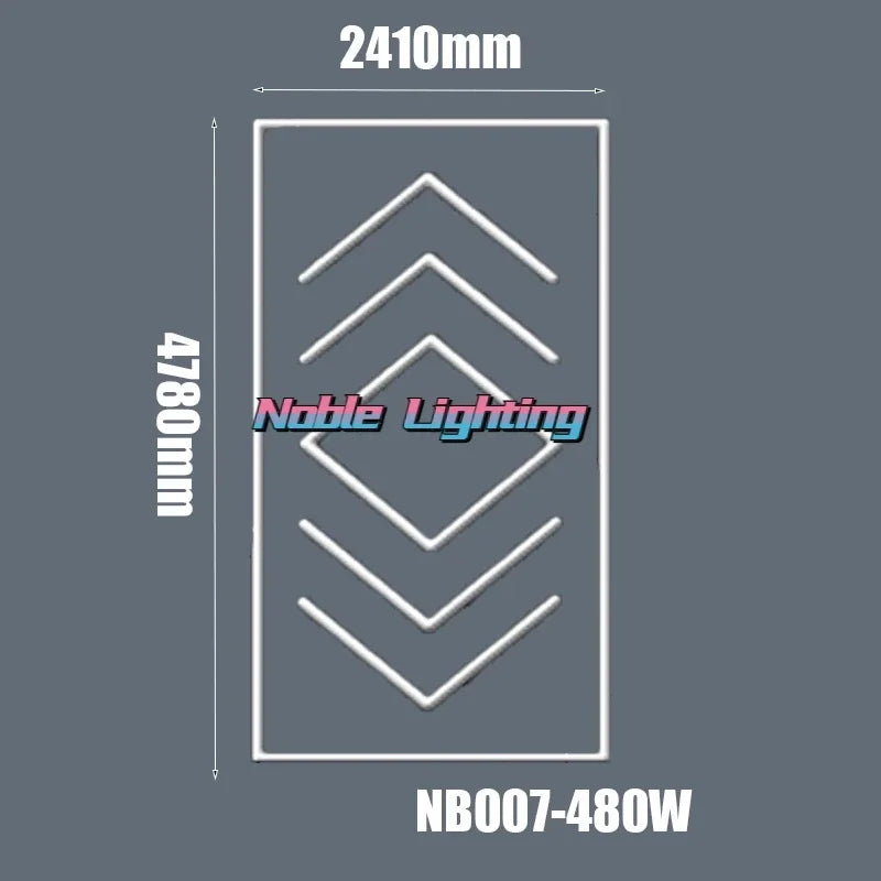 Hexagon Honeycomb LED Garage Ceiling Light