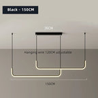 Modern LED Ceiling Lamp for Dining Room Bar Strip Decoration