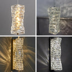 Gold Chrome Crystal Wall Sconce LED Lamp for Living Room Bedroom TV Background Lighting