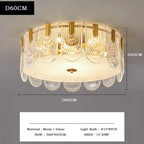 Crystal Chandelier: Modern Luxury Ceiling Lamp for Living Room, Bedroom, or Restaurant