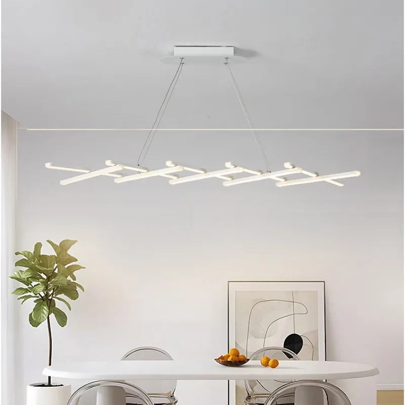 Modern Dimmable LED Chandelier for Long Dining Table, Kitchen, Bar - Pendant Lights