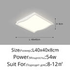 Minimalist LED Ceiling Light in Black & White for Living, Dining, Bedroom & Kitchen