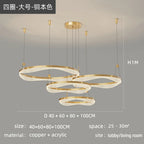 LED Ring Pendant Chandelier for Living Room Bedroom and Dining Room