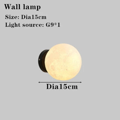 Moon Floor Lamp LED Living Room Study Bedroom Tripod Wall Light