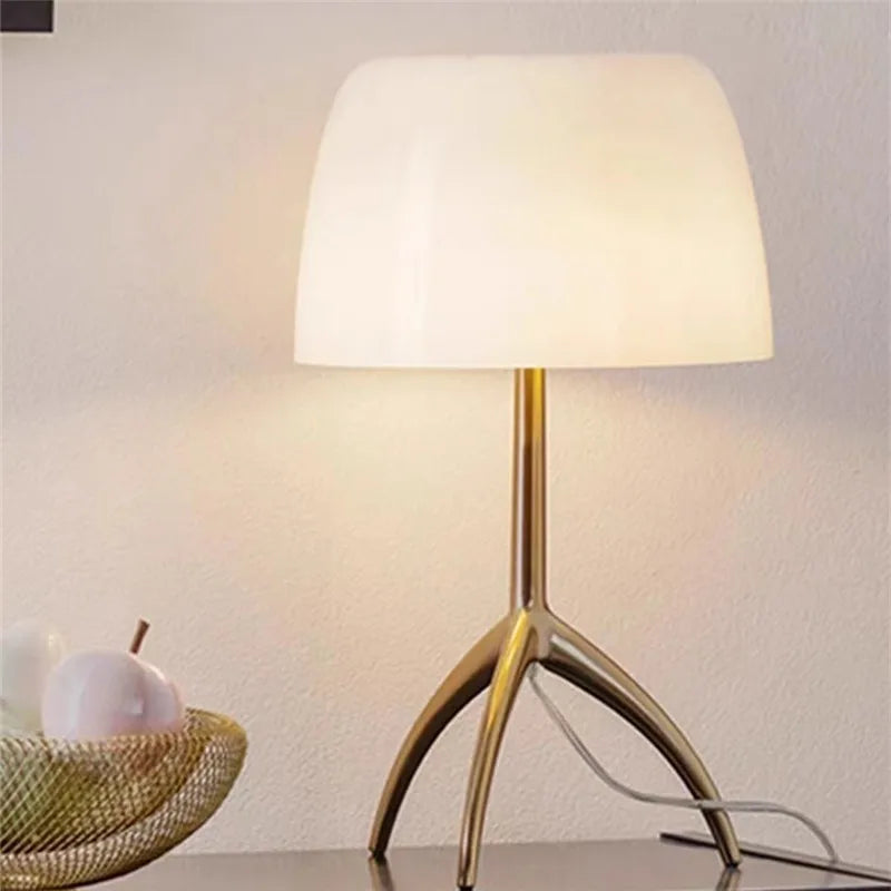 Lumiere Piccola Chrome Table Lamp Simple Bedroom Bedside Coffee Tables LED Light