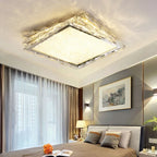 Crystal Ceiling Lamp: Nordic Gold LED Light for Bedroom, Hotel, Office, Living Room.