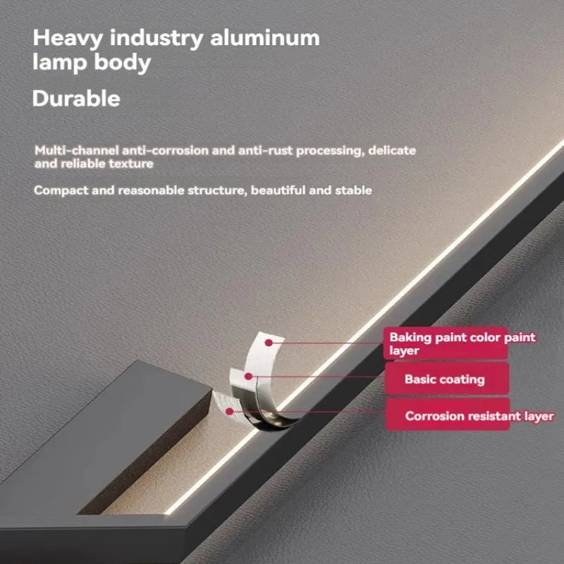 Minimalist LED Wall Light Lamp for Living Room Bedroom TV Stairs Modern Decor