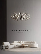 Creative Twisted LED Chandelier for Living Room Bedroom Lighting