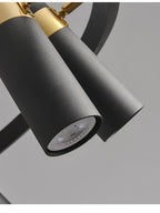 Black Metal Circle LED Pendant Light for Living room, Dining, Kitchen, Bar Decor