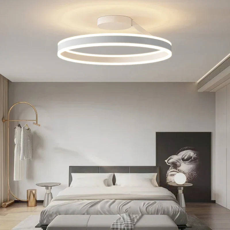 Modern Ring LED Ceiling Light for Bedroom and Living Room