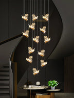 Crystal Chandelier: Modern Luxury Pendant Lights for Living Room, Staircase, Villa