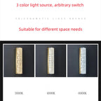 Copper Crystal LED Wall Lamp for Living Room, Postmodern Bedside Light