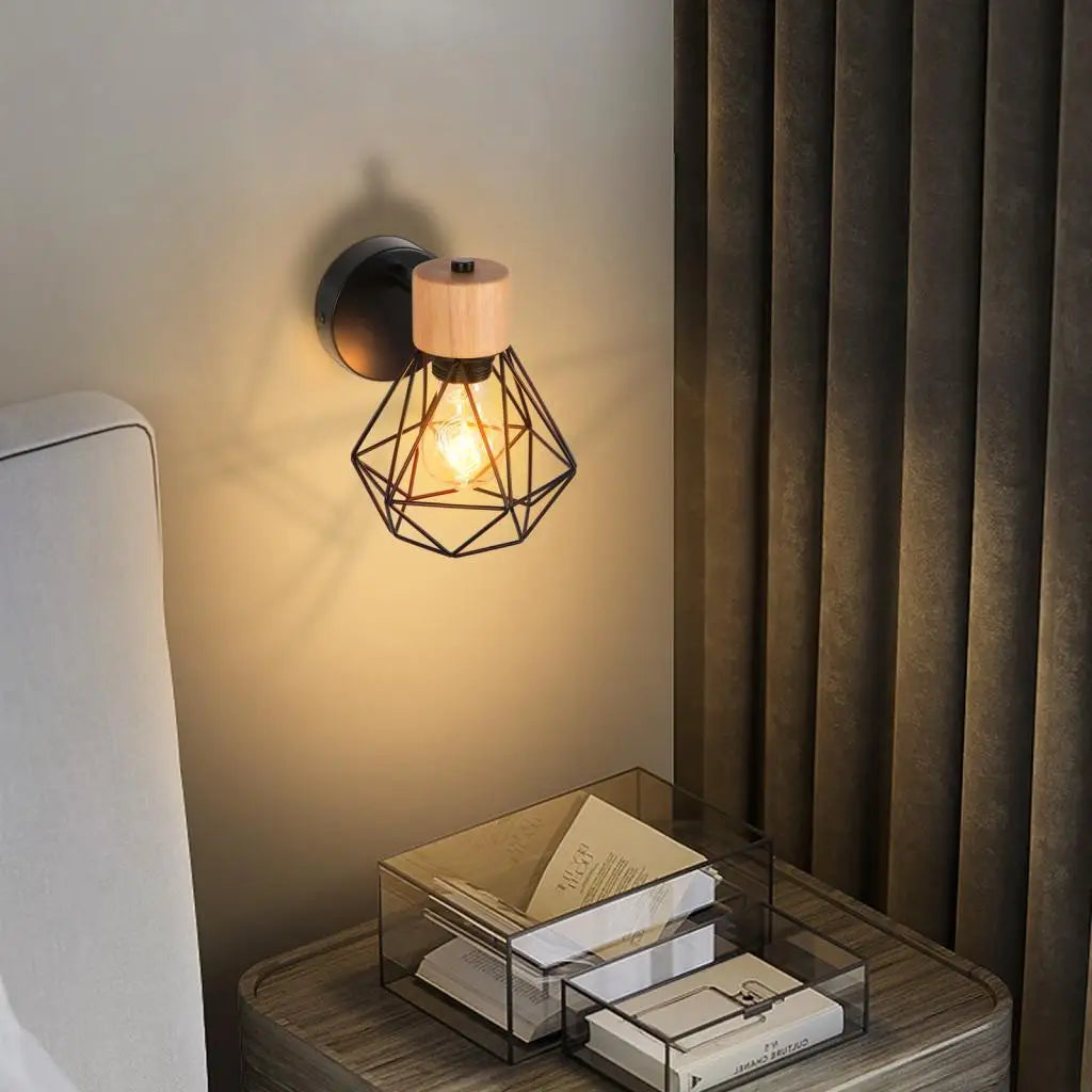 Wooden Wall Lights Nordic Wall Lamps Modern Wall Sconce for Bedroom Bedside Lamp