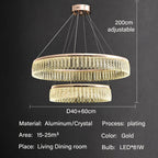 Crystal Chandelier Luxury LED Lighting for Living Dining Kitchen Bedroom