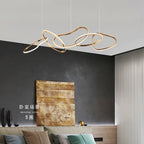 Nordic Chandeliers Dining Room Pendant Lights Ceiling Fixture Ring Lighting