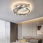 Crystal Ceiling Lamp: Modern Luxury Dimmable Lighting for Living Dining Bedroom
