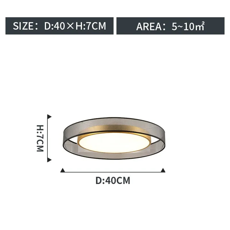 Circular LED Ceiling Light for Bedroom, Bathroom & Corridor - Modern Indoor Lighting Solution