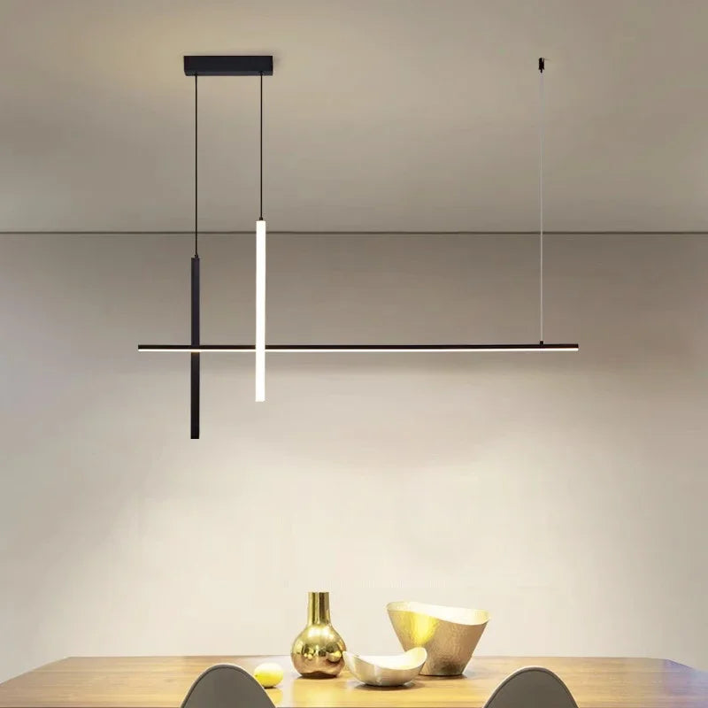 Minimalist LED Pendant Lamps: Dimmable Creative Design for Dining Room, Bar Chandelier