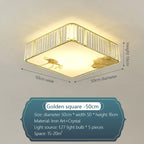 Crystal Chinese Style Ceiling Light for Living Room and Bedroom