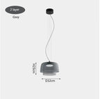 Nordic Glass Chandelier: Modern Ceiling Pendant Lights for Living and Dining Room