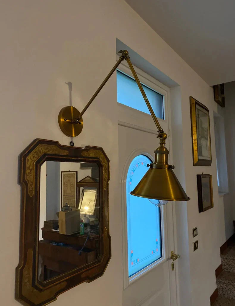 Vintage Long Arm Wall Sconce for Bedroom and Indoor Corridors