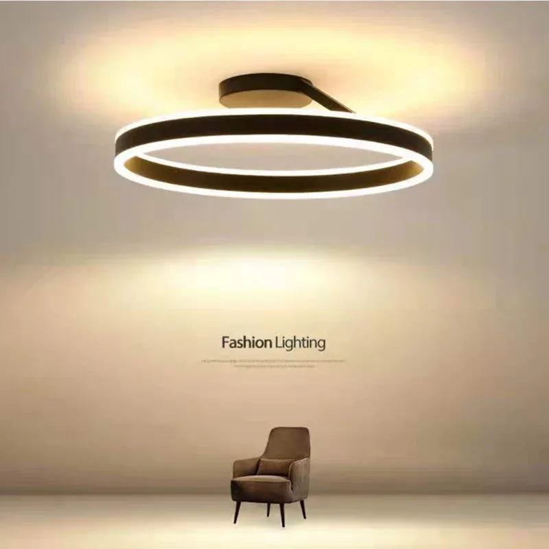 LED Ceiling Chandelier Dimmable for Bedroom Living Room Dining Minimalist Pendant Lighting