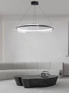 Nordic Minimalism Ring LED Chandelier Acrylic Circle Pendant Light Fixture