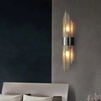 Clear Crystal LED Wall Lamp Stainless Steel Sconces
