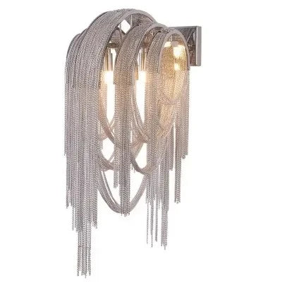 Tassel Chain Wall Light: High-End LED Decor for Bedroom, Living Room & TV