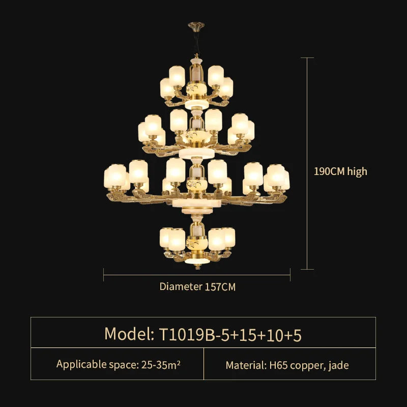 Jade Chandelier for Luxe Living Spaces