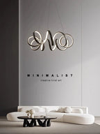 Creative Twisted LED Chandelier for Living Room Bedroom Lighting