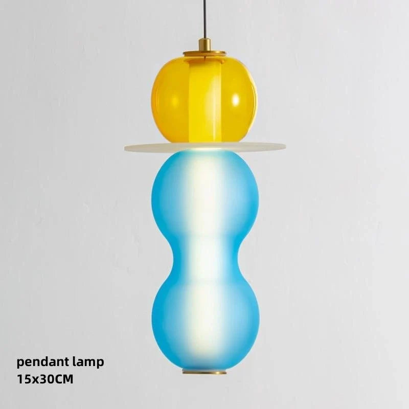 Stained Glass Pendant Lamps LED - Creative Lighting for Home, Bar, or Restaurant