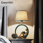 Guitar Girl Table Lamp for Bedroom Study Desk Light - Nordic Home Decor