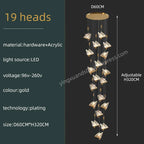 Butterfly Acrylic Chandelier Modern Ceiling Light Pendant Lamp for Living Room