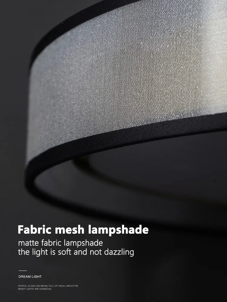 Sun Round Table Lamp: Modern Nordic Bedroom LED Ceiling Lighting