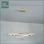 LED Chandelier Dining Kitchen Living Room Electroplated Upholstery Light