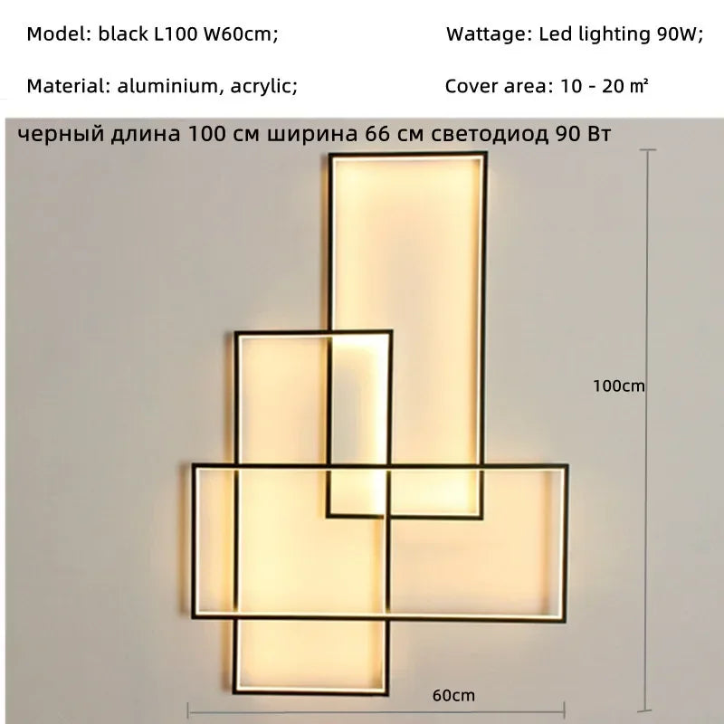 Nordic LED Wall Lamp Dimmable Ceiling Light for Bedroom Foyer Indoor Decor