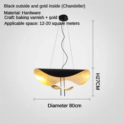 LED Saucer Ceiling Chandelier: Modern & Atmospheric Living Room Pendant Light