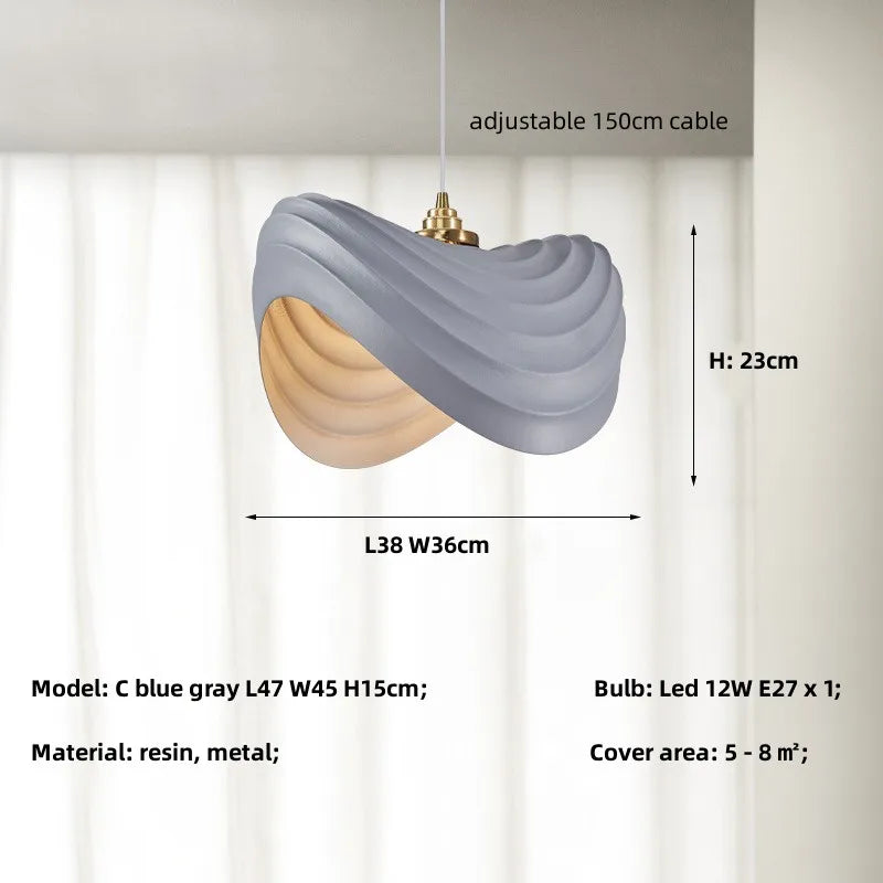 Minimalist Resin Pendant Lights for Dining Room and Bar