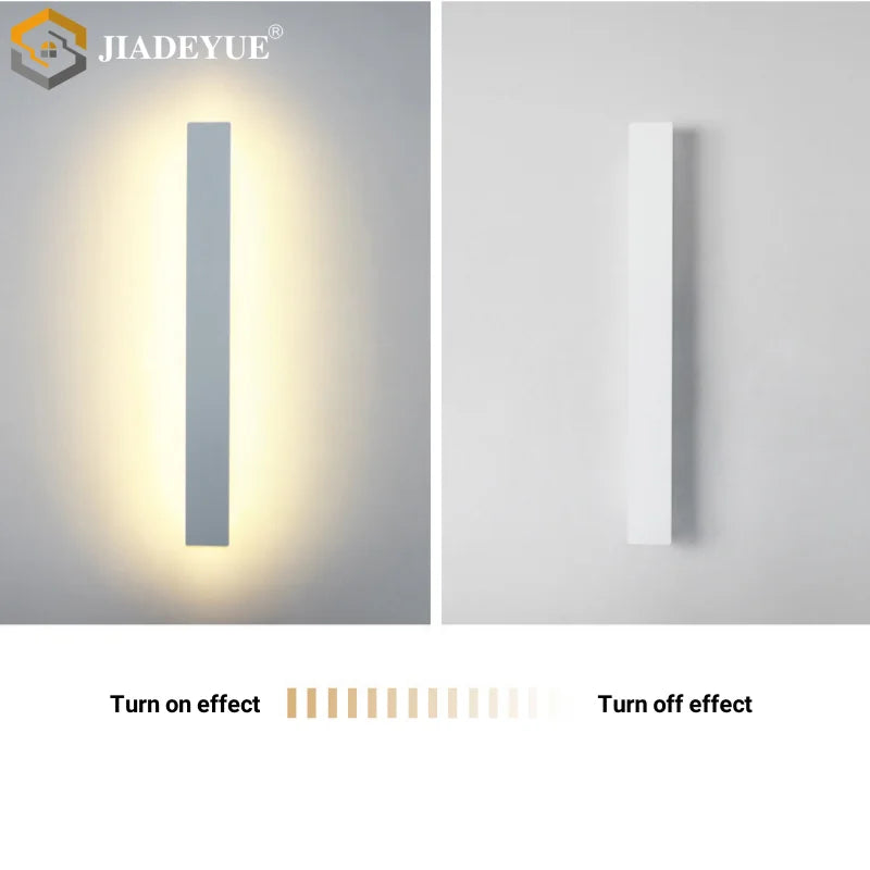 LED Waterproof Garden Wall Lamp, White Strip, Outdoor IP65 Lighting