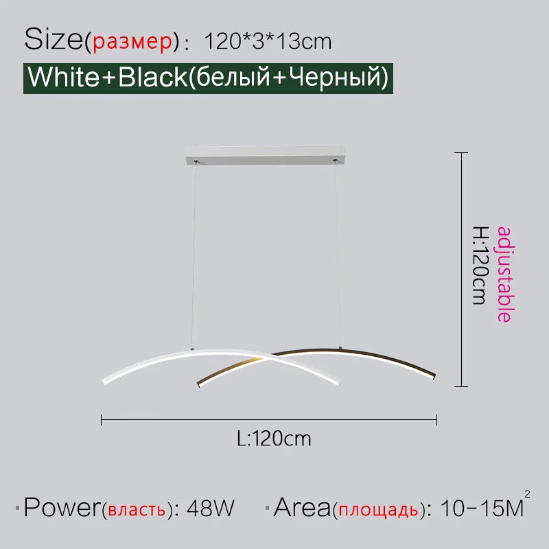 LED Chandelier: Modern, Creative, Minimalist Lighting for Dining Room, Living Room & Bar Counter