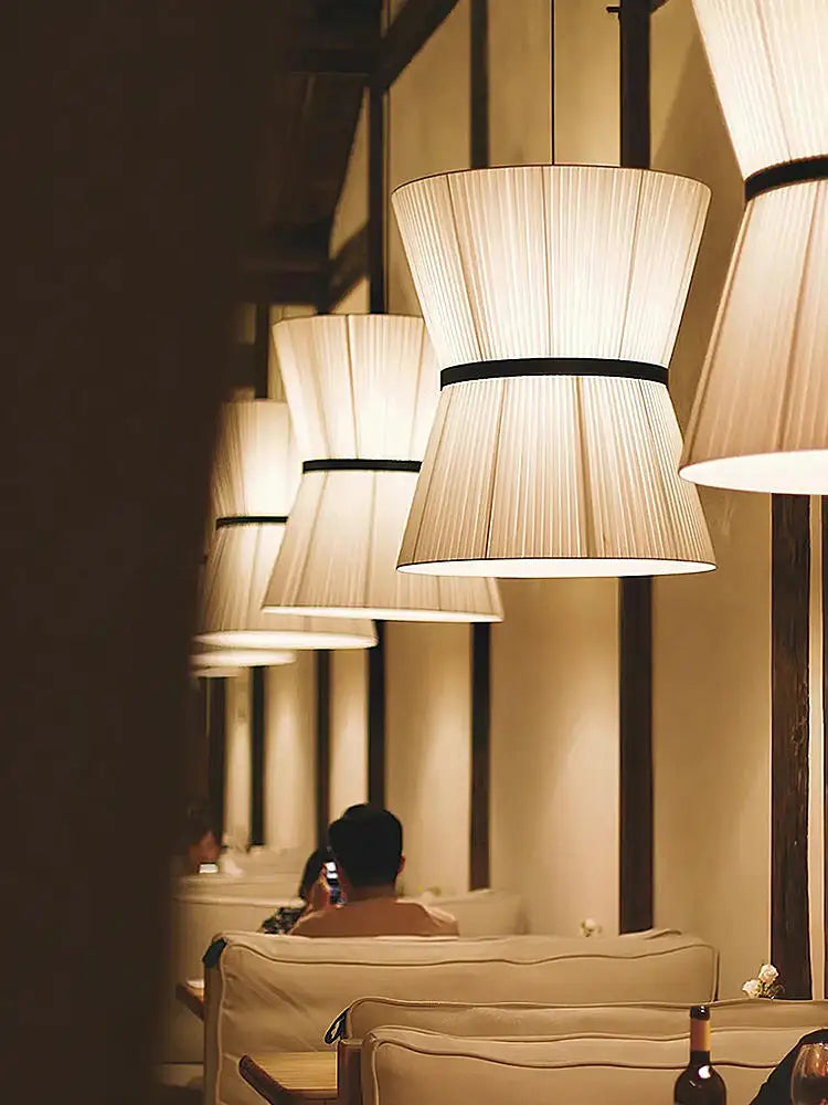 Wabi Sabi Cloth Ceiling Chandelier for Home Decor, Japan Room, Restaurant, and Shop