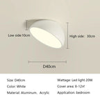 LED Semicircular Ceiling Light for Bedroom, Aisle, Balcony - Modern & Creative Lighting Fixtures