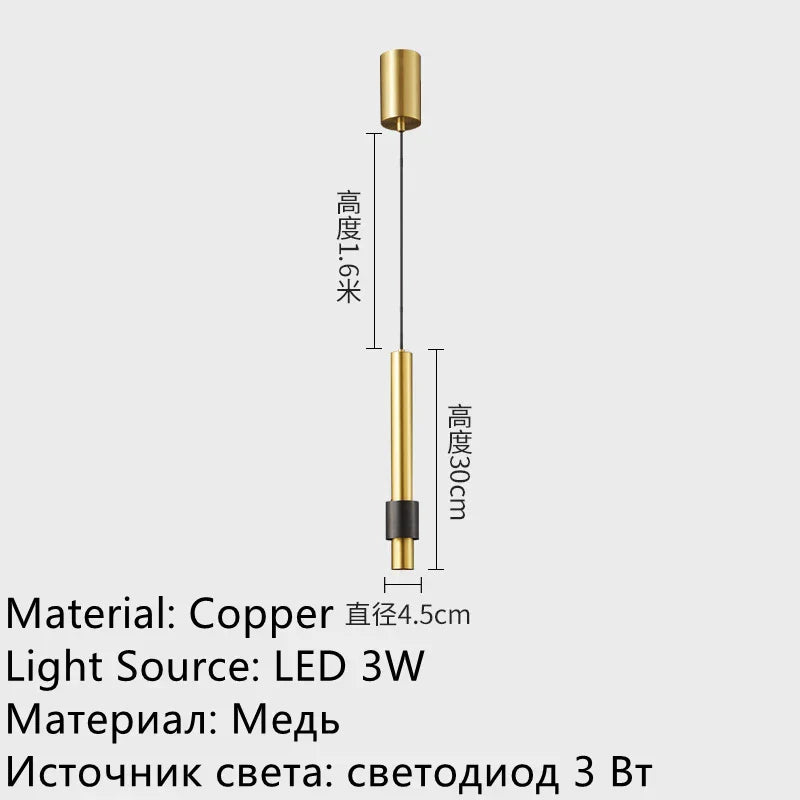 Marble Design LED Pendant Lamp for Bedroom, Dining Room, Aisle, Corridor, and Bar