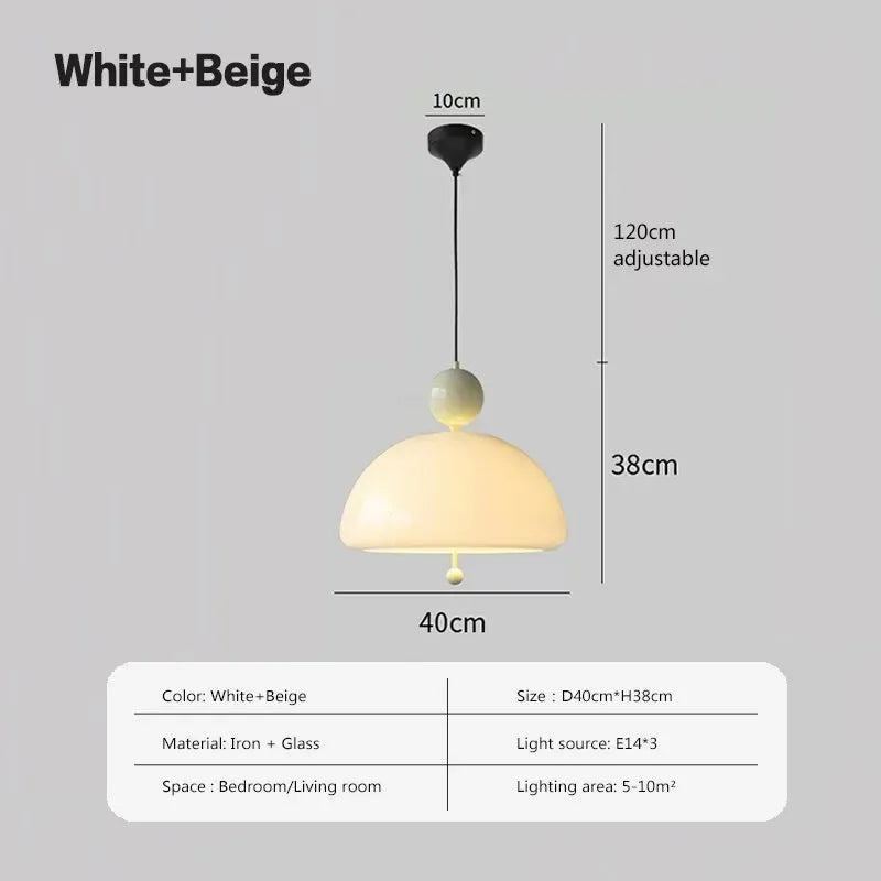 Modern LED Glass Chandelier for Bedroom and Dining Room Lighting