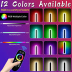 RGB LED Outdoor Wall Lantern Sconce IP65 Waterproof 7-Color Dimmable Light