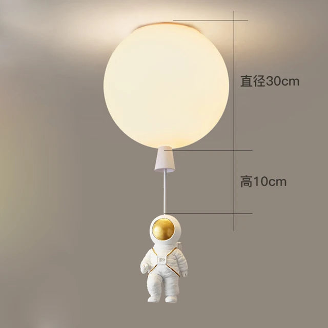 Astronaut Space Ball Ceiling Lamp for Kids Room or Corridor